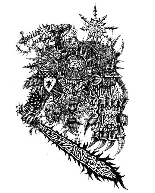 CHAOS TERMINATOR
Pen on paper, available for licensing ⚔️💀⚔️