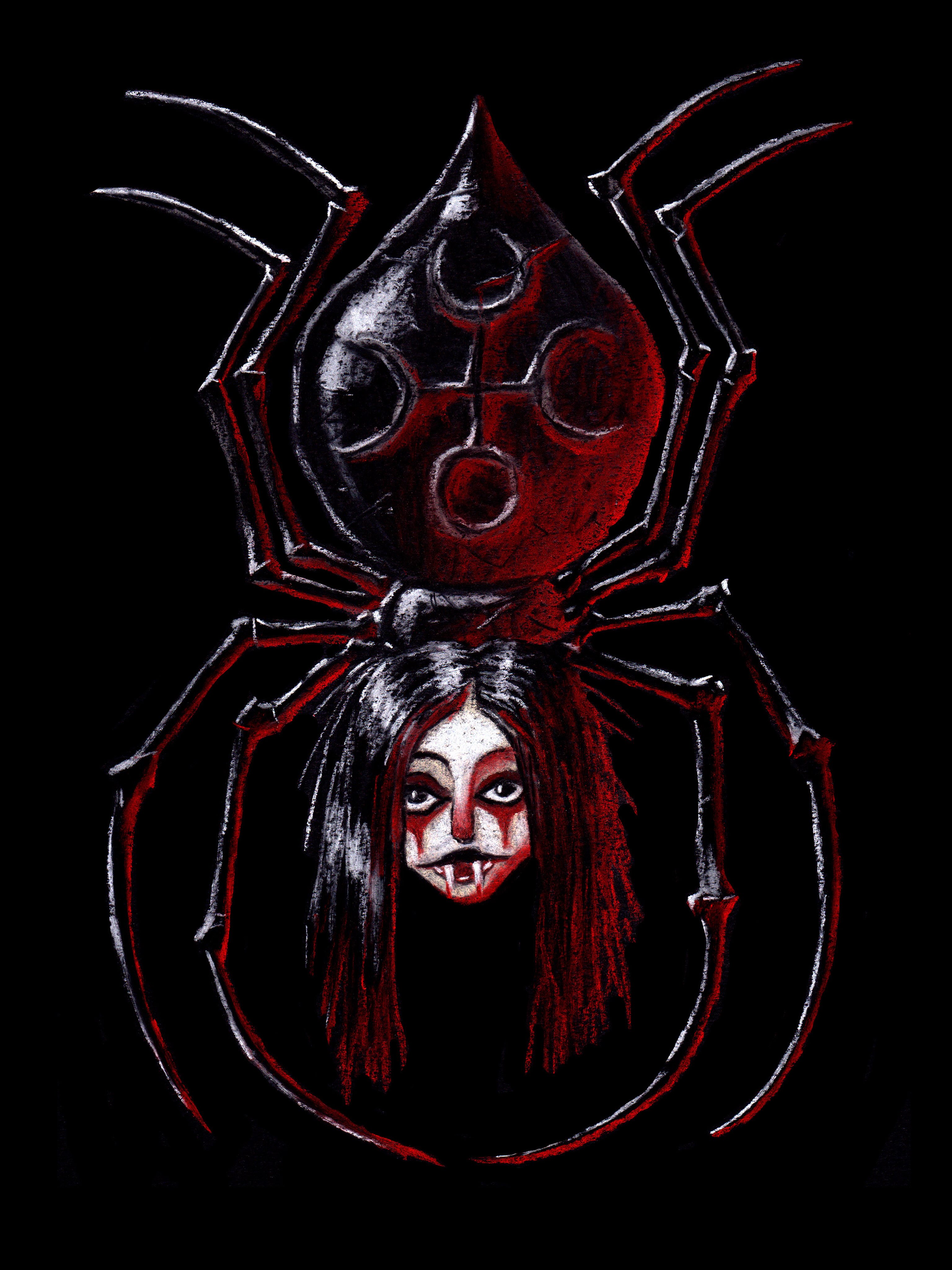 JORΕGUMO π·οΈπ·οΈπ·οΈ
Creepy logo for @cackleweb π